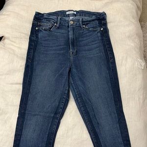 Good American - Good Waist two-toned skinny jeans (size 10/30)